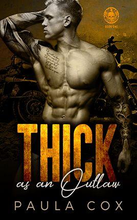 Thick as an Outlaw by author Paula Cox. Book One cover.