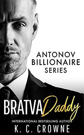 Bratva Daddy by author K.C. Crowne book cover.