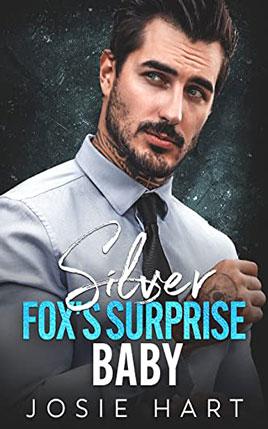 Silver Fox's Surprise Baby by author Josie Hart book cover.