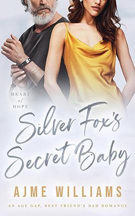 Silver Fox's Secret Baby by author Ajme Williams book cover.