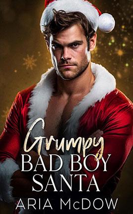 Grumpy Bad Boy Santa by author Aria McDow book cover.