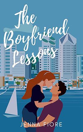 The Boyfriend Lessons by author Jenna Fiore. Book One cover.