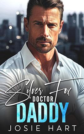 Silver Fox Doctor Daddy by author Josie Hart book cover.