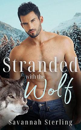 Stranded With the Wolf by author Savannah Sterling book cover.
