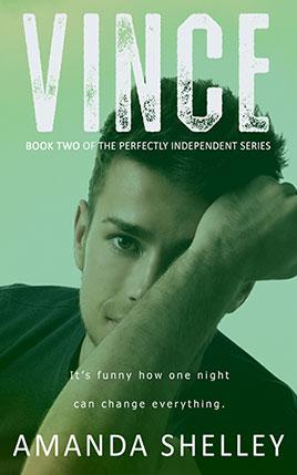 Vince by author Amanda Shelley. Book Two cover.