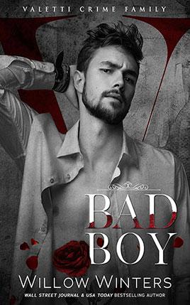 Bad Boy by author Willow Winters. Book cover.