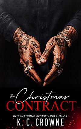 The Christmas Contract by author K.C. Crowne. Book cover.